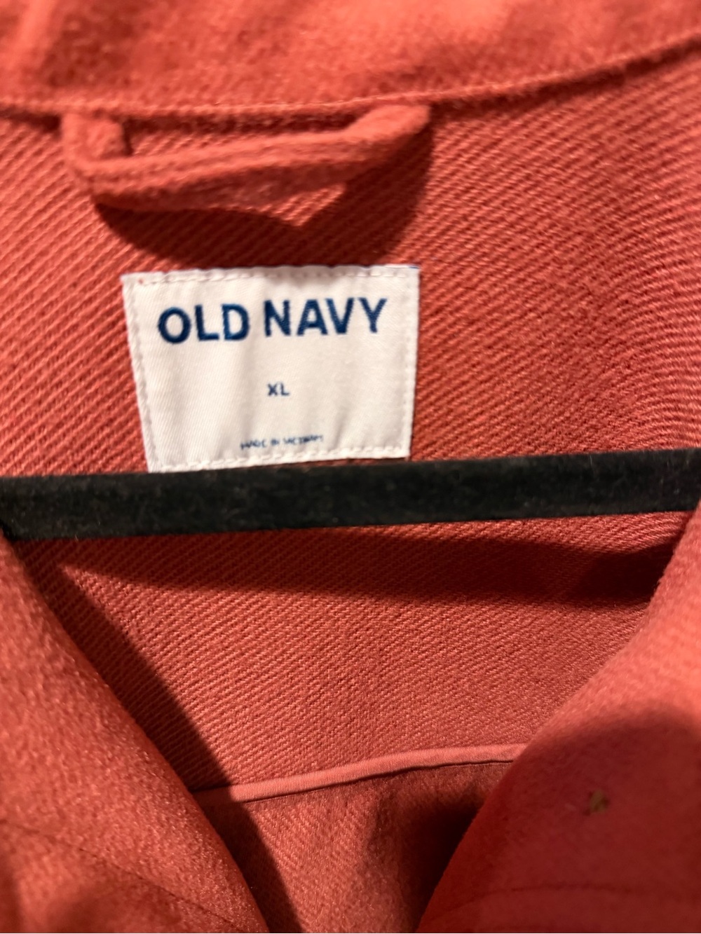 Old Navy Rust Shacket XL Button Front Shirt Jacket Oversized Soft - Picture 2 of 8